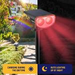 Solar Color Changing Spotlights for Christmas & Halloween