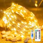 Minetom 100 LED Twinkle Fairy Lights with Remote