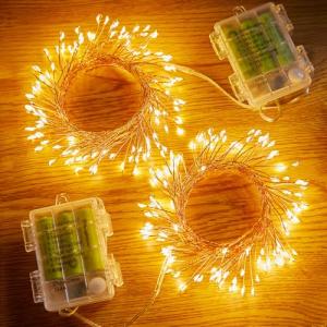 Battery Operated Fairy Lights with Remote - 2 Pack
