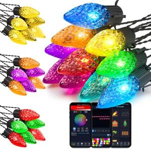 Smart RGB C9 Christmas Lights, 115FT, 150 LEDs