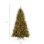 6ft Pre-Lit Spruce Artificial Christmas Tree