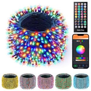 66Ft RGB Color-Changing Christmas String Lights
