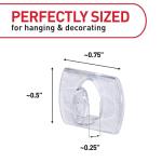 Clear Command Clips for Indoor Christmas Lights