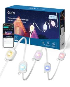 Eufy 100ft Smart Outdoor Christmas Lights with Themes