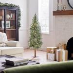 5 ft Pre-lit Slim Hickory Cedar Christmas Tree