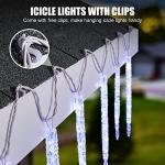 Minetom 20ft Twinkling Icicle Lights with Clips