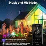 100ft Waterproof RGB Outdoor Christmas Lights