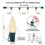 Brightown C9 LED Outdoor Christmas String Lights