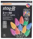Sylvania Stay-Lit LED C9 Multi-Color Christmas Lights