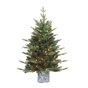 3' Pre-Lit Potted Artificial Christmas Tree