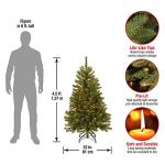4.5ft Pre-Lit North Valley Spruce Christmas Tree