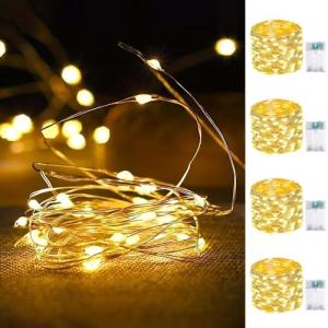 Warm White 4-Pack Battery Operated Fairy Lights