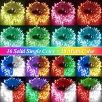 LitHome 66Ft Color Changing LED String Lights