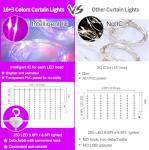 16 Color Changing Curtain Lights with Remote