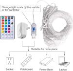 16 Color Changing Curtain Lights with Remote