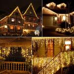 Brightown 40 FT LED Icicle Christmas Lights