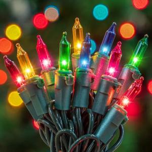 YOUNGAR 2 Pack 100 Count Mini Christmas Lights