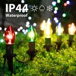 25.7 Feet C9 Multicolor Outdoor Christmas Path Lights