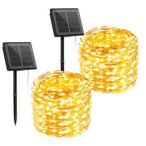 Brightown 66Ft Solar Fairy String Lights - 200 LEDs