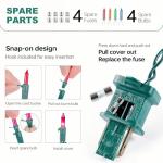 YOUNGAR 2 Pack 100 Count Mini Christmas Lights