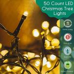 SISLYANIA 50 LED Battery Operated Christmas Lights