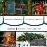 SISLYANIA 50 LED Battery Operated Christmas Lights