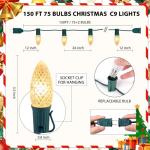 Minetom C9 LED Outdoor Christmas String Lights