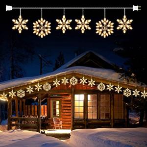 Snowflake String Lights - 9ft 100 Mini Bulbs