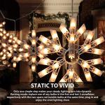 Snowflake String Lights - 9ft 100 Mini Bulbs