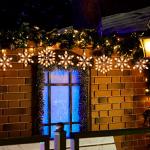 Snowflake String Lights - 9ft 100 Mini Bulbs