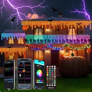 66Ft Smart Waterproof Icicle Christmas Lights