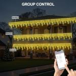66Ft Smart Waterproof Icicle Christmas Lights
