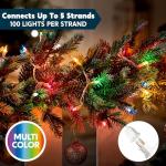 Joiedomi 200 Mini Multicolor Christmas String Lights