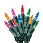 Sylvania 100 Count Mini Multicolored Christmas Lights