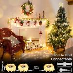Connectable 33ft LED Globe String Lights 100 Bulbs