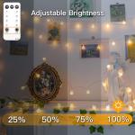 Connectable 33ft LED Globe String Lights 100 Bulbs