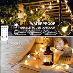Connectable 33ft LED Globe String Lights 100 Bulbs