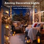 Clear Christmas String Lights - 100 Count, 21.63ft