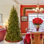 Pre-Lit Slim Douglas Fir Christmas Tree, 6 Feet