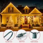C9 Clear Outdoor Christmas String Lights, 25 Feet