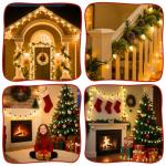 C9 Clear Outdoor Christmas String Lights, 25 Feet