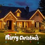 C9 Clear Outdoor Christmas String Lights, 25 Feet