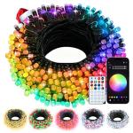 Smart RGB String Lights with Remote and App Control