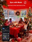 Smart RGB String Lights with Remote and App Control