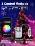 Smart RGB String Lights with Remote and App Control