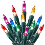 Joiedomi 100-Count Multicolor Christmas String Lights