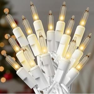 100 Warm White Christmas String Lights - 20 ft