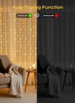 300 LED Curtain String Lights with Remote