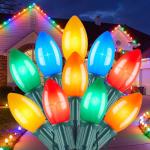 50 FT Multicolored C9 LED Christmas String Lights