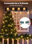 Warm White Vintage C9 LED Christmas Lights 50 Feet